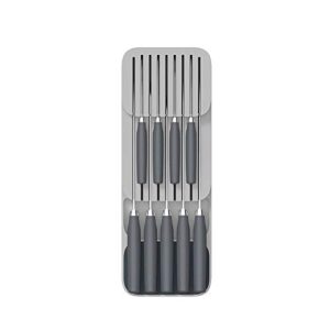 Joseph Joseph Drawer Store Organizer Tray, Knife Block, Gray - Image 6