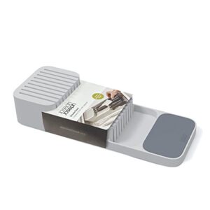 Joseph Joseph Drawer Store Organizer Tray, Knife Block, Gray - Image 4