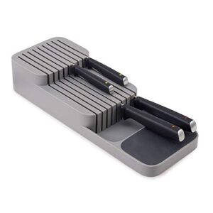 Joseph Joseph Drawer Store Organizer Tray, Knife Block, Gray - Image 5