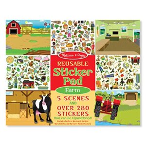 Melissa & Doug Reusable Sticker Pad: Farm - 280+ Stickers, 5 Scenes